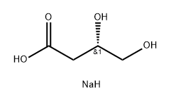 Butanoic acid, 3,4-dihydroxy-, sodium salt (1:1), (3S)- Struktur