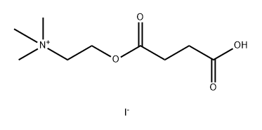 4-oxo-4-[2-(trimethylazaniumyl)ethoxy]butanoate hydroiodide Struktur