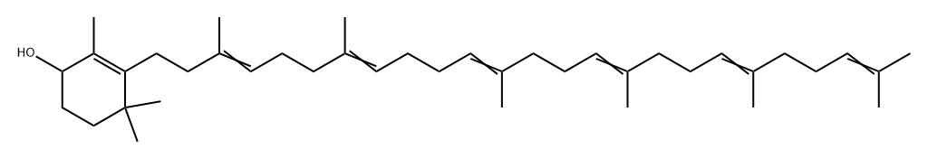 4-hydroxy-7,7',8,8',11,11',12,12',15,15'-decahydro-beta,psi-carotene Struktur