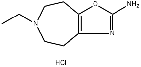 4H-Oxazolo[4,5-d]azepin-2-amine, 6-ethyl-5,6,7,8-tetrahydro-, hydrochloride (1:1) Struktur