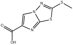 2-(methylthio)imidazo[2,1-b][1,3,4]thiadiazole-6-carboxylic acid Struktur