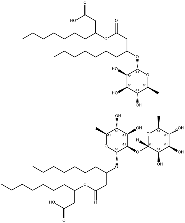 RHAMNOLIPIDBIOSURFACTANT Struktur