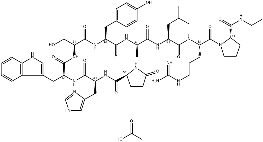 (Des-Gly10,D-Ala6,Pro-NHEt9)-LHRH Struktur