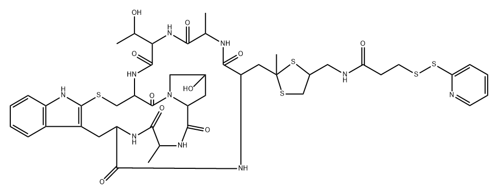 aminomethyldithiolano phalloidin Struktur