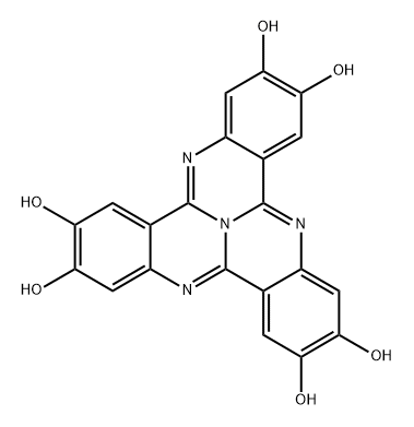 2,3,7,8,12,13-Tricycloquinazolinehexol (9CI) Struktur