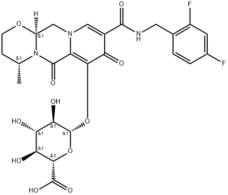 Dolutegravir O-β-D-Glucuronide Impurity Struktur