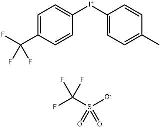 Iodonium, (4-methylphenyl)[4-(trifluoromethyl)phenyl]-, 1,1,1-trifluoromethanesulfonate (1:1) Struktur