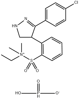 N-{[4-[3-(4-Chlorophenyl)-4,5-dihydro-1H-pyrazol-4-yl]-phenylsulfonyl}}-N,N Struktur