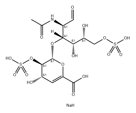 chondroitin disaccharide (delta-Di-diSD, sodium salt) Struktur