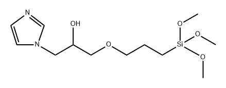 α-[[3-(Trimethoxysilyl)propoxy]methyl]-1H-imidazole-1-ethanol Struktur