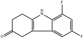 6,8-difluoro-2,3,4,9-tetrahydro-1H-carbazol-3-one Struktur