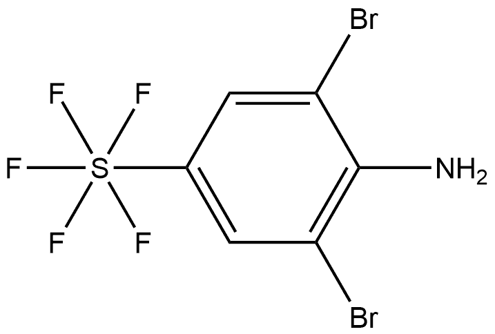 2,6-Dibromo-4-(pentafluorosulfur)aniline Struktur