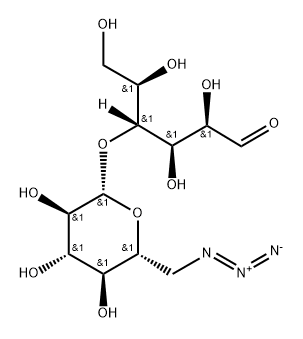 4-O-(6-Azido-6-deoxy-β-D-glucopyranosyl)-D-glucose Struktur