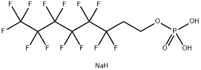 Sodium bis(1H,1H,2H,2H-Perfluorooctyl)phosphate Struktur