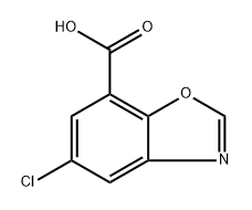 5-chlorobenzo[d]oxazole-7-carboxylic acid Struktur