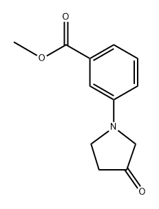 methyl 3-(3-oxopyrrolidin-1-yl)benzoate Struktur