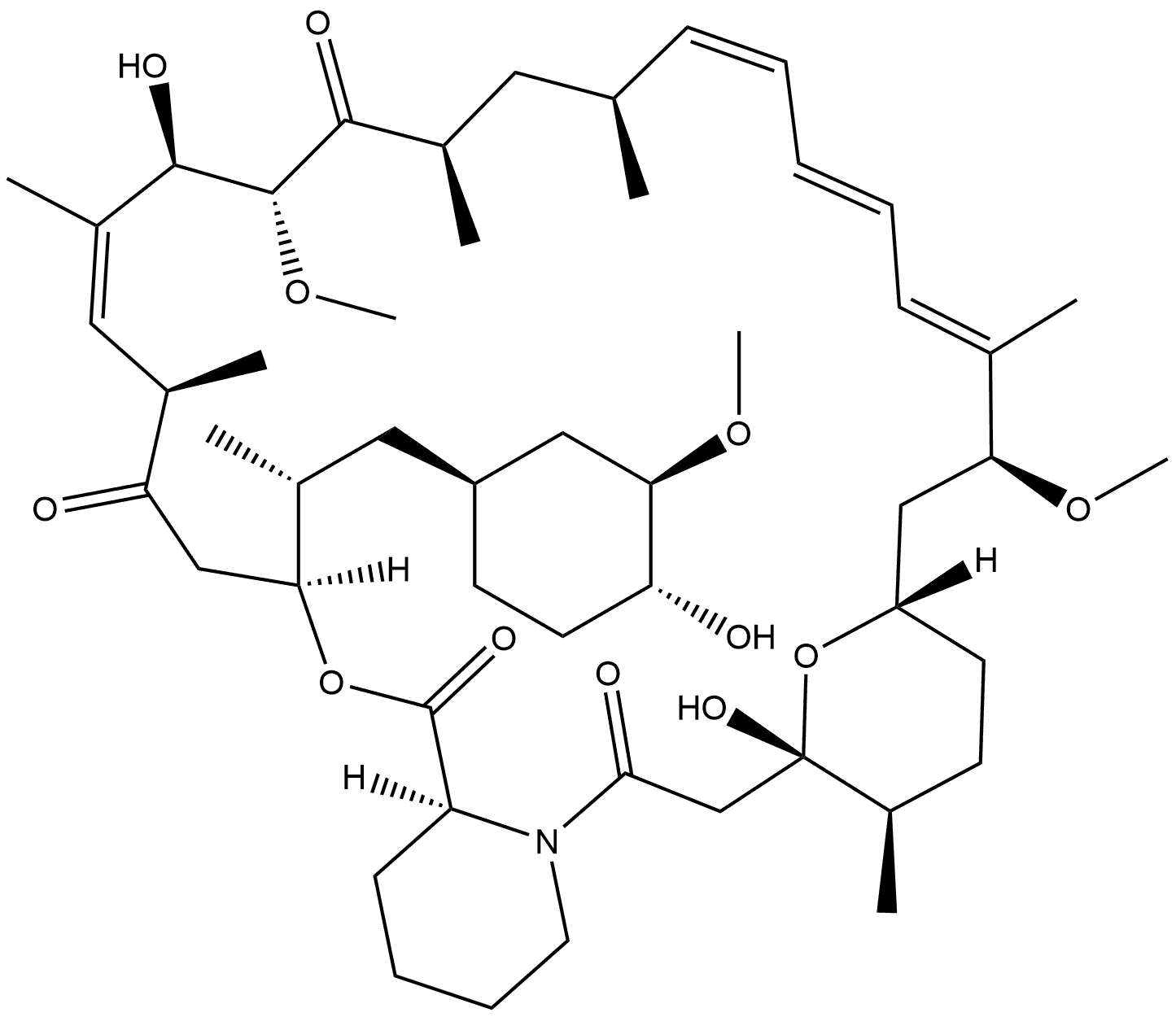 Rapamycin, 15-deoxo- Struktur