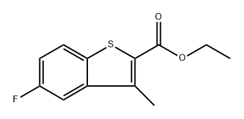 ethyl 5-fluoro-3-methylbenzo[b]thiophene-2-carboxylate Struktur