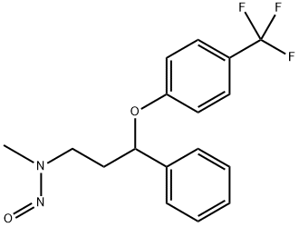 Benzenepropanamine, N-methyl-N-nitroso-γ-[4-(trifluoromethyl)phenoxy]- Struktur