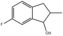 6-Fluoro-2,3-dihydro-2-methyl-1H-inden-1-ol Struktur