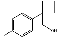 1-(4-fluoro-phenyl)cyclobutyl]methanol Struktur