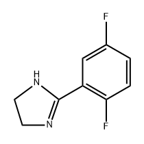 2-(2,5-difluorophenyl)-4,5-dihydro-1H-imidazole Struktur