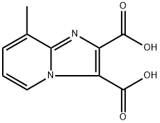 8-methylimidazo[1,2-a]pyridine-2,3-dicarboxylic acid Struktur