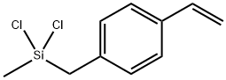 1-[(Dichloromethylsilyl)methyl]-4-ethenylbenzene Struktur