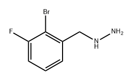 (2-bromo-3-fluorophenyl)methyl]hydrazine Struktur