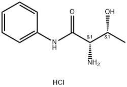 (2S,3R)-2-amino-3-hydroxy-N-phenylbutanamide hydrochloride Struktur