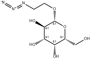 2-azidoethyl β-D-galac- topyranoside Struktur