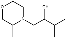 4-Morpholineethanol, 3-methyl-α-(1-methylethyl)- Struktur