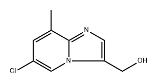 {6-chloro-8-methylimidazo[1,2-a]pyridin-3-yl}methanol Struktur