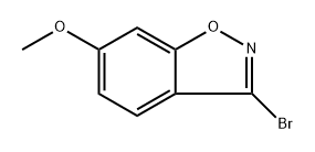 3-bromo-6-methoxy-1,2-benzoxazole Struktur