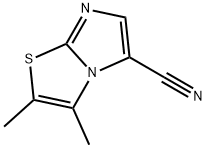 2,3-dimethylimidazo[2,1-b]thiazole-5-carbonitrile Struktur