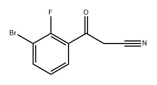 Benzenepropanenitrile, 3-bromo-2-fluoro-β-oxo- Struktur