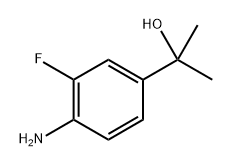 Benzenemethanol, 4-amino-3-fluoro-α,α-dimethyl- Struktur