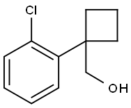 1-(2-chlorophenyl)cyclobutyl]methanol Struktur