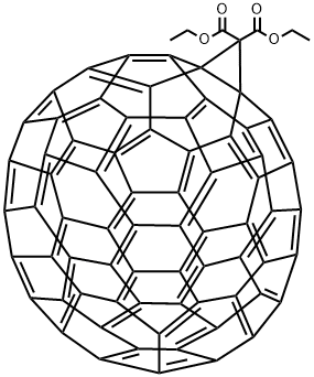 (1,2-METHANOFULLERENE C70)-71,71-DICARBOXYLIC ACID DIETHYL ESTER Struktur