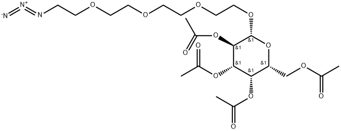 Azido-PEG4-tetra-Ac-beta-D-glucose Struktur