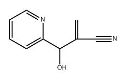 2-Pyridinepropanenitrile, β-hydroxy-α-methylene- Struktur