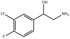 Benzenemethanol, α-(aminomethyl)-3-chloro-4-fluoro- Struktur