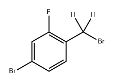 4-bromo-1-(bromomethyl-d2)-2-fluorobenzene Struktur