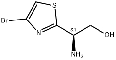 (R)-2-amino-2-(4-bromothiazol-2-yl)ethan-1-ol Struktur