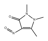 3H-Pyrazol-3-one,  1,2-dihydro-1,2,5-trimethyl-4-nitroso-,  radical  ion(1-)  (9CI) Struktur