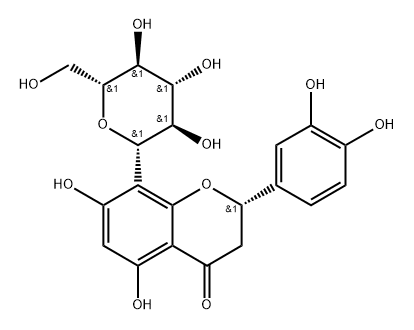 Eriodictyol-8-glucoside Struktur