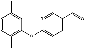 6-(2,5-dimethylphenoxy)nicotinaldehyde Struktur