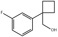 1-(3-fluoro-phenyl)cyclobutyl]methanol Struktur