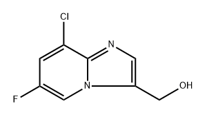 {8-chloro-6-fluoroimidazo[1,2-a]pyridin-3-yl}methanol Struktur