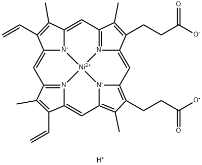 nickel(II) protoporphyrin IX Struktur